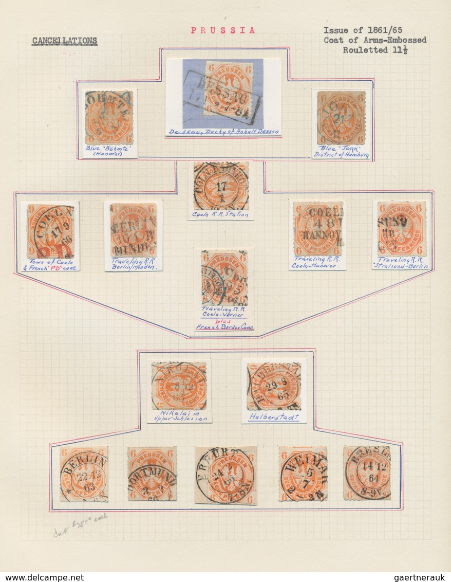 Preußen - Marken und Briefe: 1813/1867, meist gestempelte Sammlung mit attraktiver Spezialisierung i