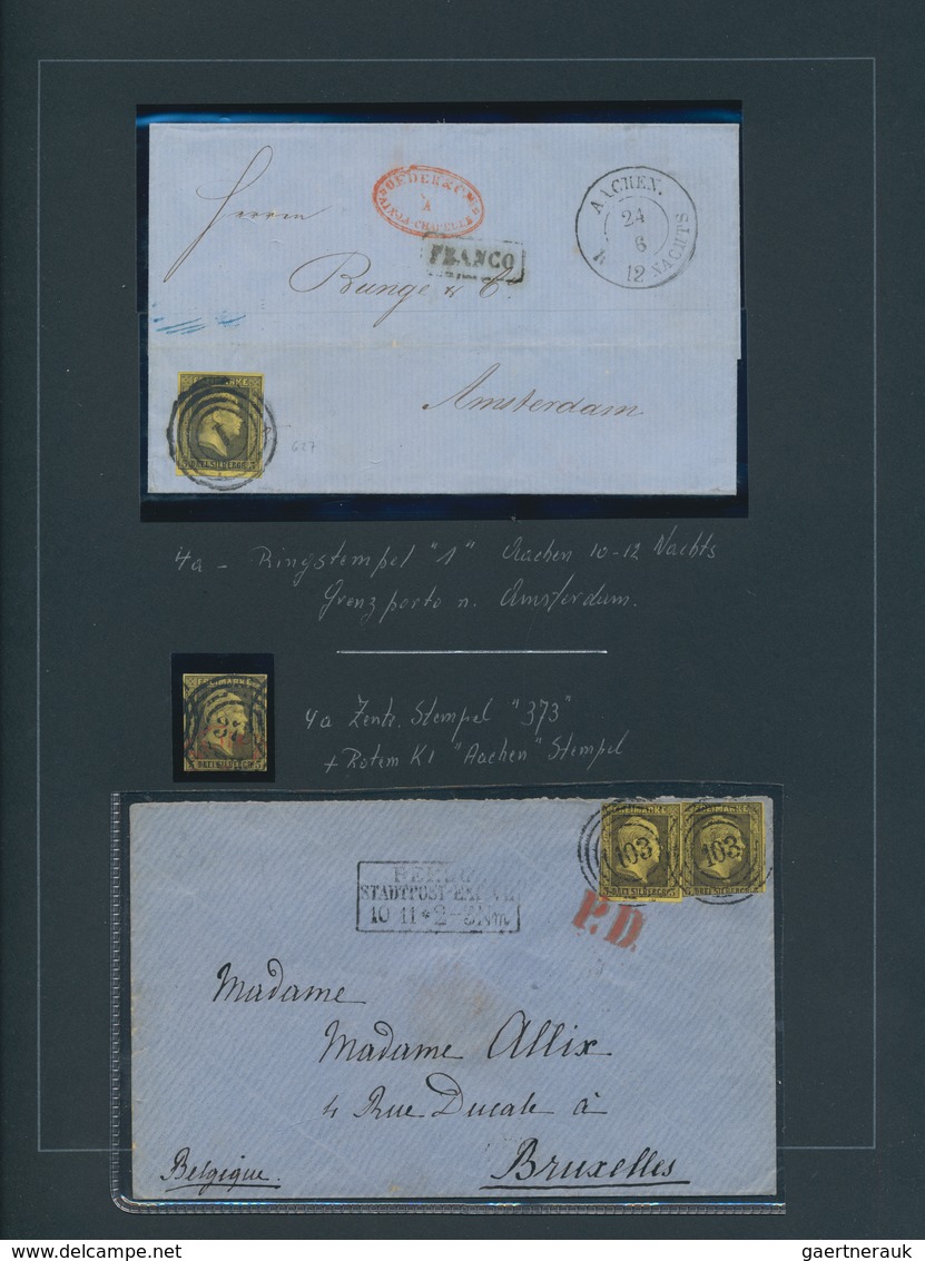 Preußen - Marken Und Briefe: 1815/1867 (ca.), Dekorative Ausstellungssammlung Auf Selbstgestalteten - Autres & Non Classés
