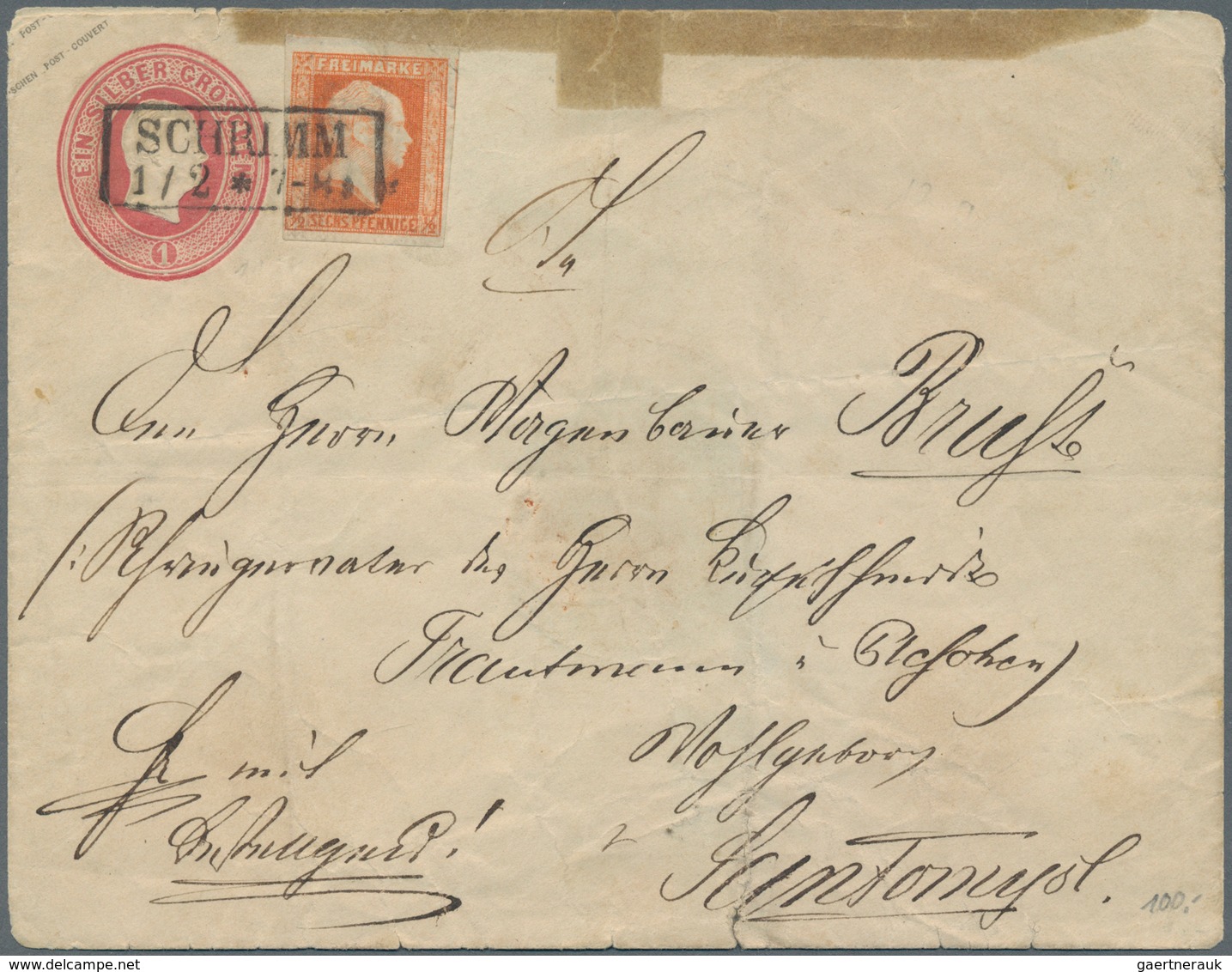 Preußen - Marken Und Briefe: 1850/1867, Schöne Sammlung, Auf Blanko-Blättern Aufgezogen, Mit Dekorat - Other & Unclassified