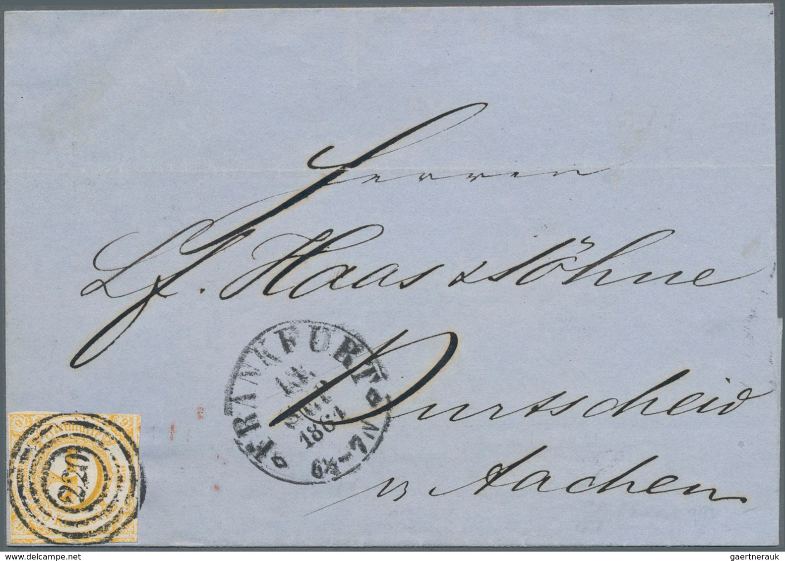 Thurn & Taxis - Marken Und Briefe: 1853/1865 (ca.), Sammlungsbestand Von Ca. 63 Briefen Sauber Auf S - Sonstige & Ohne Zuordnung