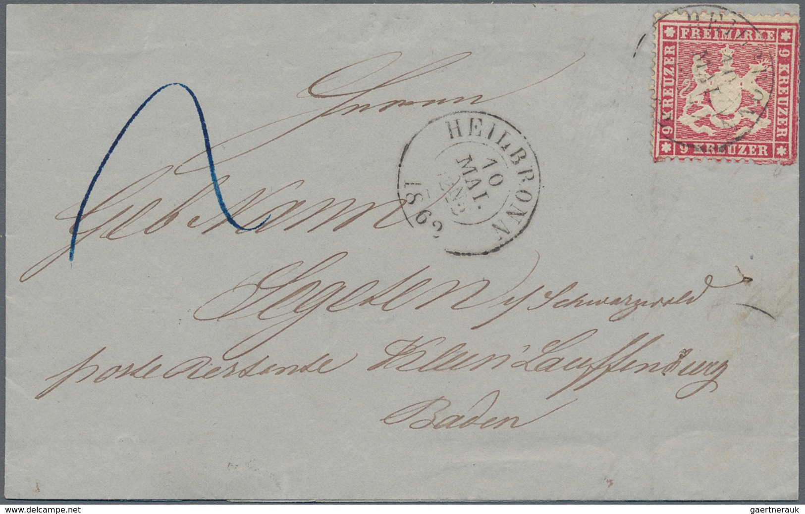 Württemberg - Marken Und Briefe: 1851/1875 Ca., Partie Von Ca. 65 Belegen Nur Kreuzerzeit Mit Einige - Autres & Non Classés