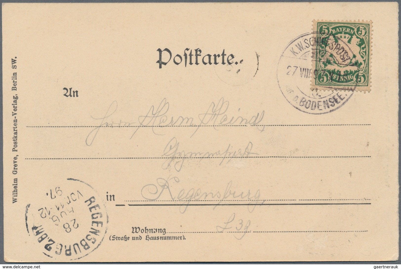 Württemberg - Marken und Briefe: 1875-1923, tolle Sammlung von ca. 290 Belegen mit interessanten Fra
