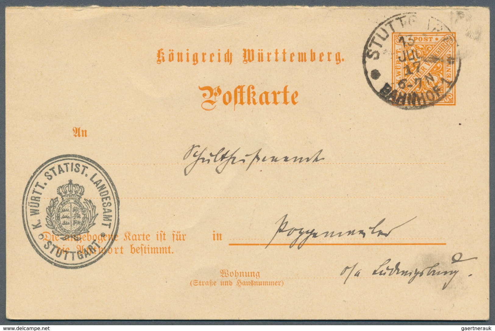 Württemberg - Ganzsachen: 1862/1920, Sehr Umfangreiche Sammlung Ab U 1 Bis DPB 67, Insgesamt 807 Nur - Other & Unclassified