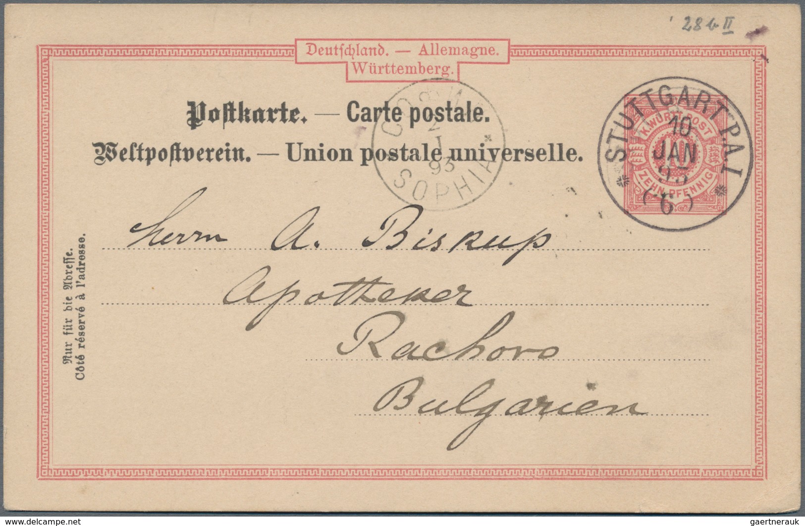 Württemberg - Ganzsachen: 1872/1920, Bestand Von Ca. 410 überwiegend Gebrauchter Ganzsachen, Dabei V - Altri & Non Classificati