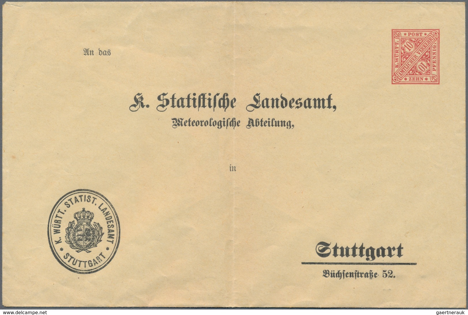 Württemberg - Ganzsachen: 1872/1920, Bestand Von Ca. 410 überwiegend Gebrauchter Ganzsachen, Dabei V - Sonstige & Ohne Zuordnung