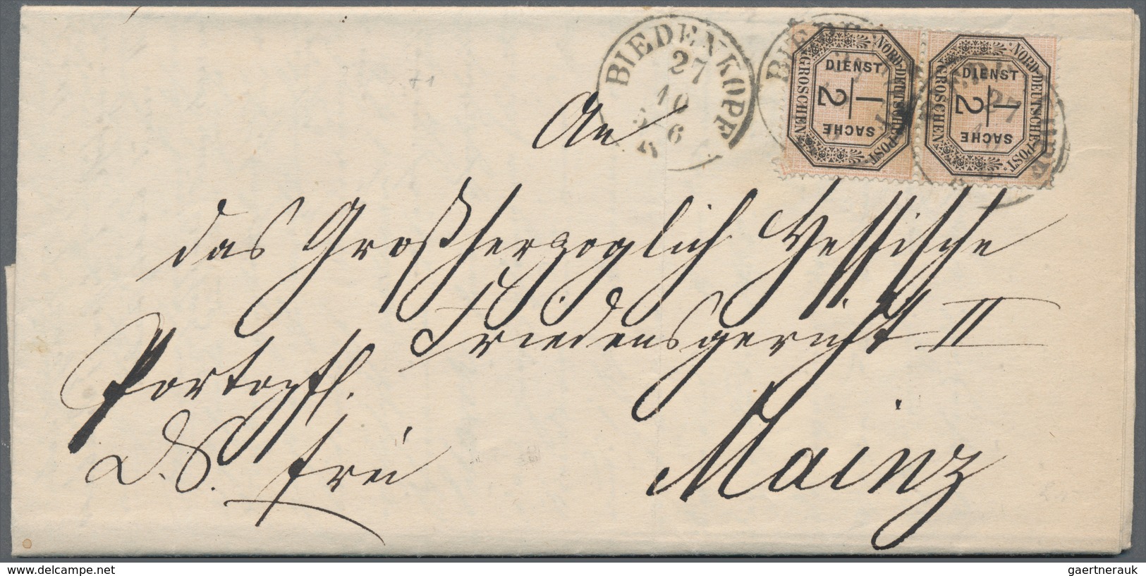 Norddeutscher Bund - Dienstmarken: 1870/1871, Partie Von 19 Belegen, Etwas Unterschiedliche Erhaltun - Autres & Non Classés