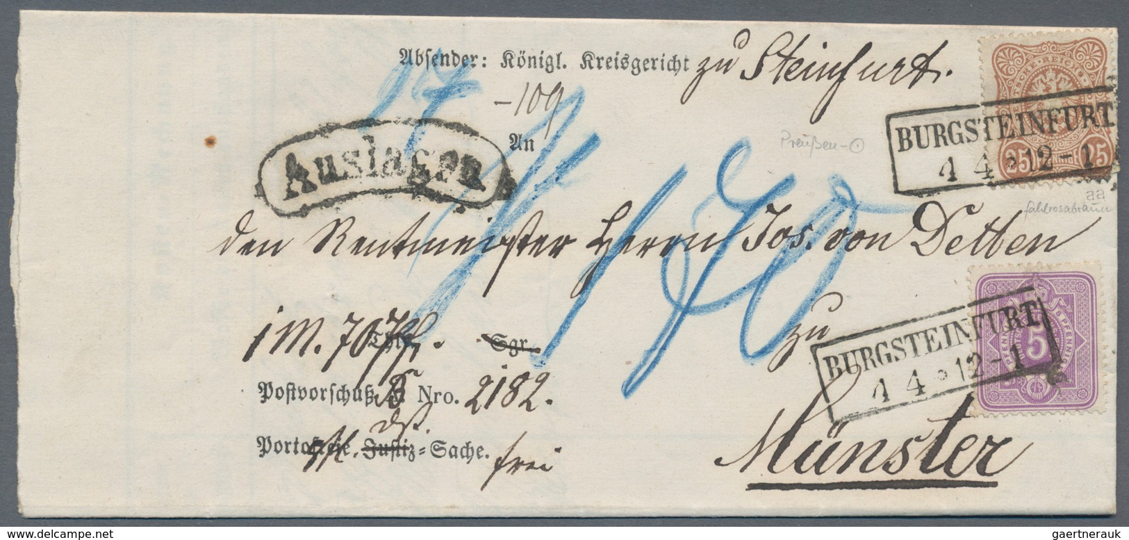 Deutsches Reich: 1872/1920, vielseitiger Bestand von ca. 330 Briefen und Karten, dabei einige nette