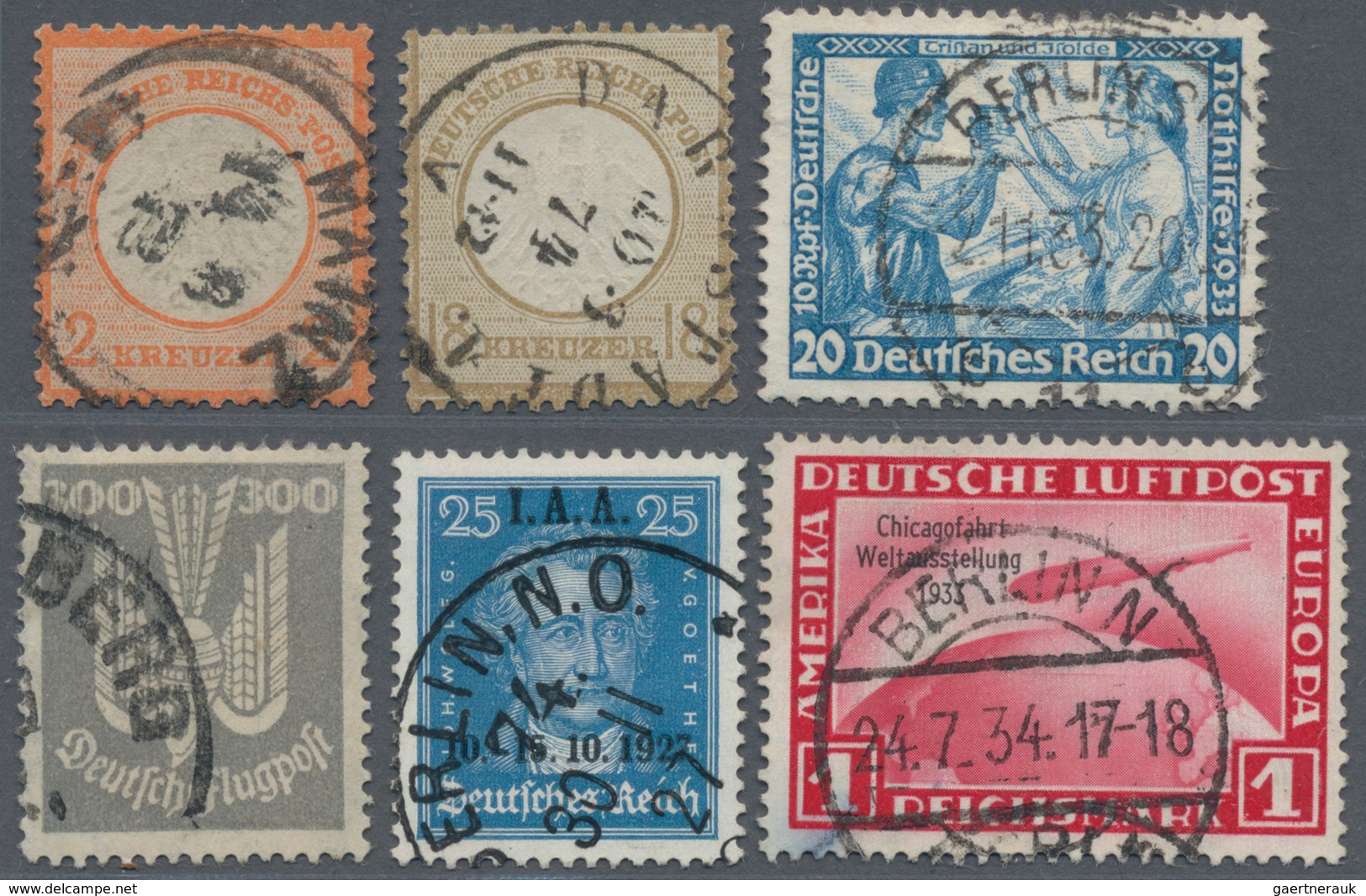 Deutsches Reich: 1872/1937, Gehaltvoller Posten Mit Besseren, Zumeist Gestempelten Ausgaben Auf Insg - Sammlungen