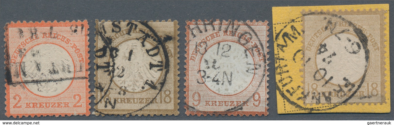 Deutsches Reich: 1872/1940 (ca.), Konvolut In Drei Alben, Dabei Sammlungsteile Mit U.a. Einem Recht - Collections