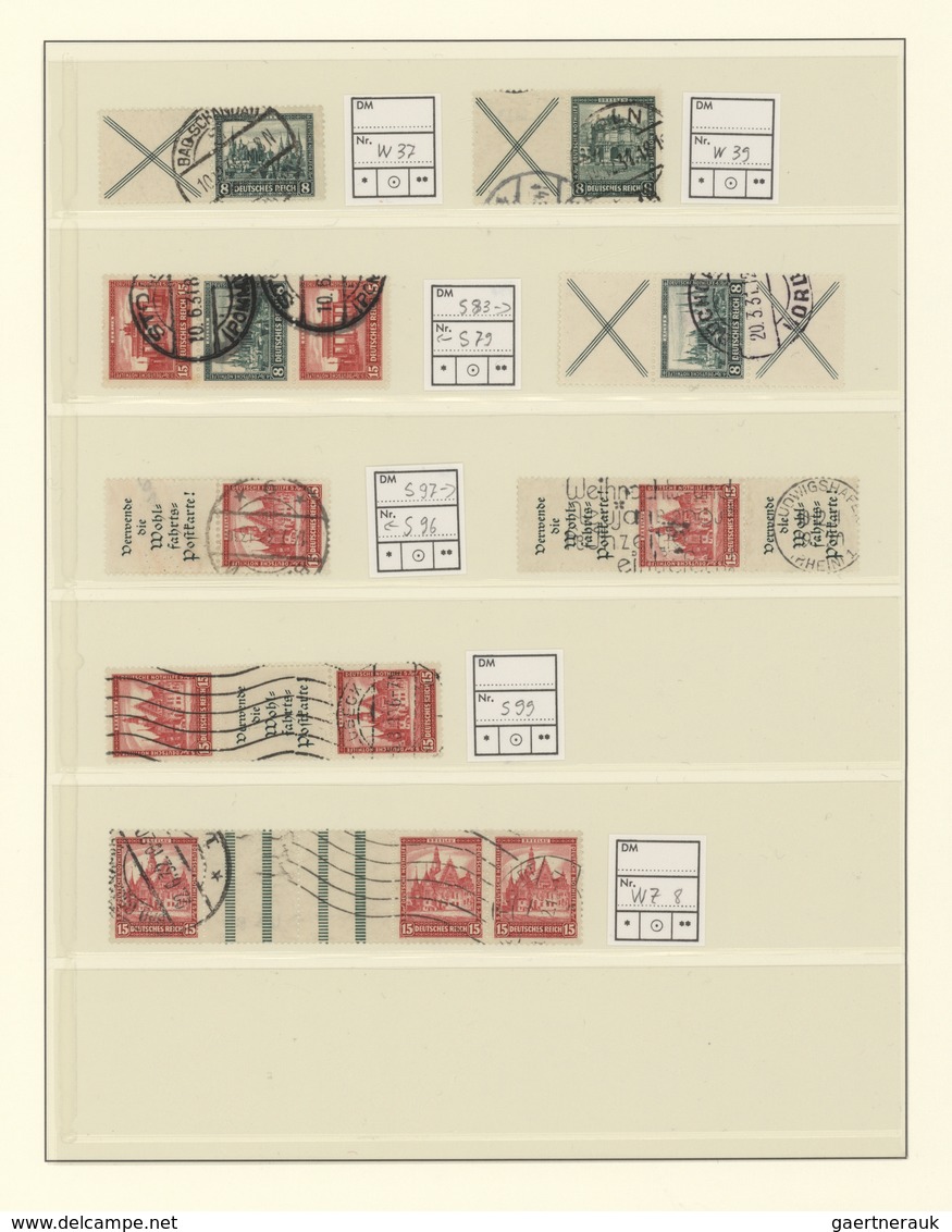 Deutsches Reich: 1872/1945, Umfangreiche, Meist Gestempelte Sammlung, Individuell Und Oft Auch Spezi - Collections