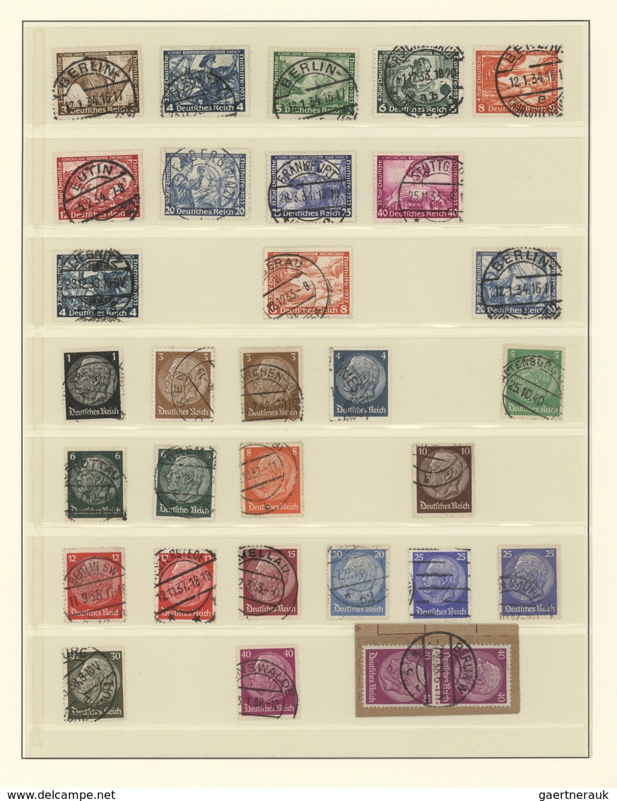 Deutsches Reich: 1872/1945, Umfangreiche, Meist Gestempelte Sammlung, Individuell Und Oft Auch Spezi - Collections