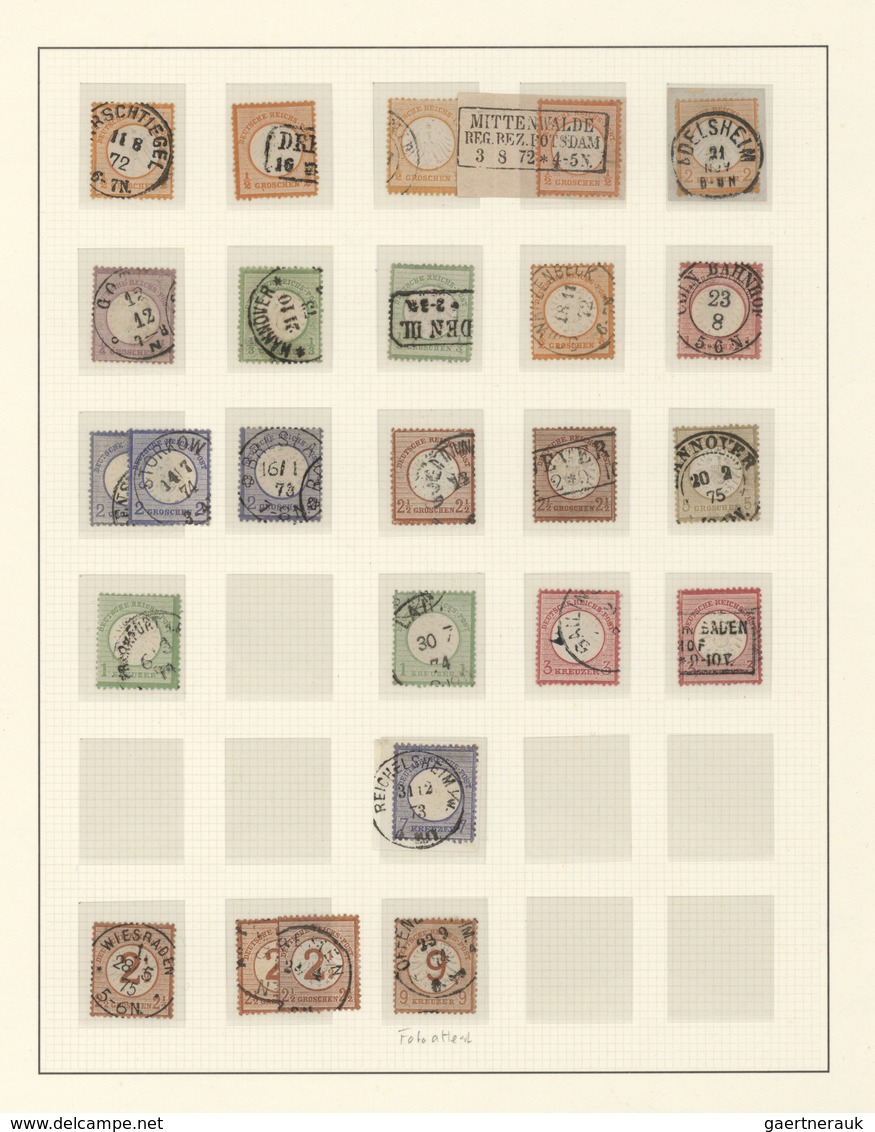 Deutsches Reich: 1872/1945, umfangreiche, meist gestempelte Sammlung, individuell und oft auch spezi