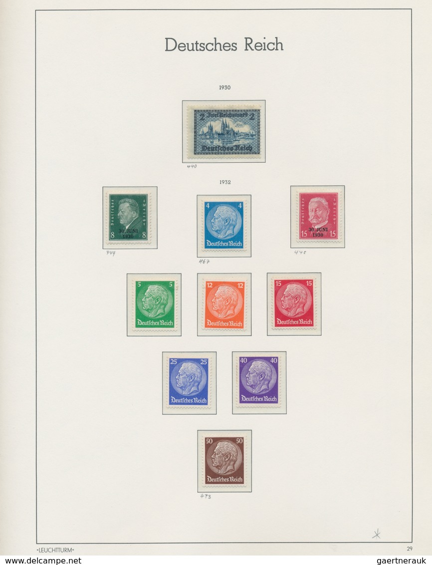 Deutsches Reich: 1872-1944, hochkarätige, gemischt angelegte Sammlung, zum Teil doppelt geführt mit