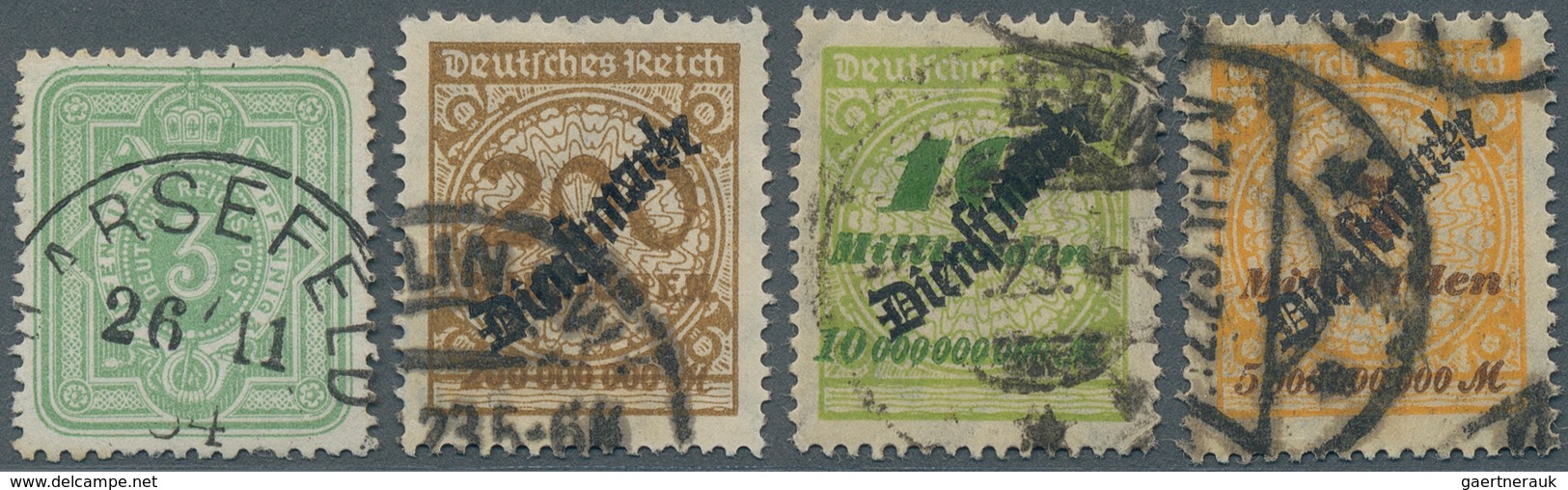 Deutsches Reich: 1875/1923, Urige Partie Auf Auswahlblättern Mit Teils Interessanter Spezialisierung - Collections