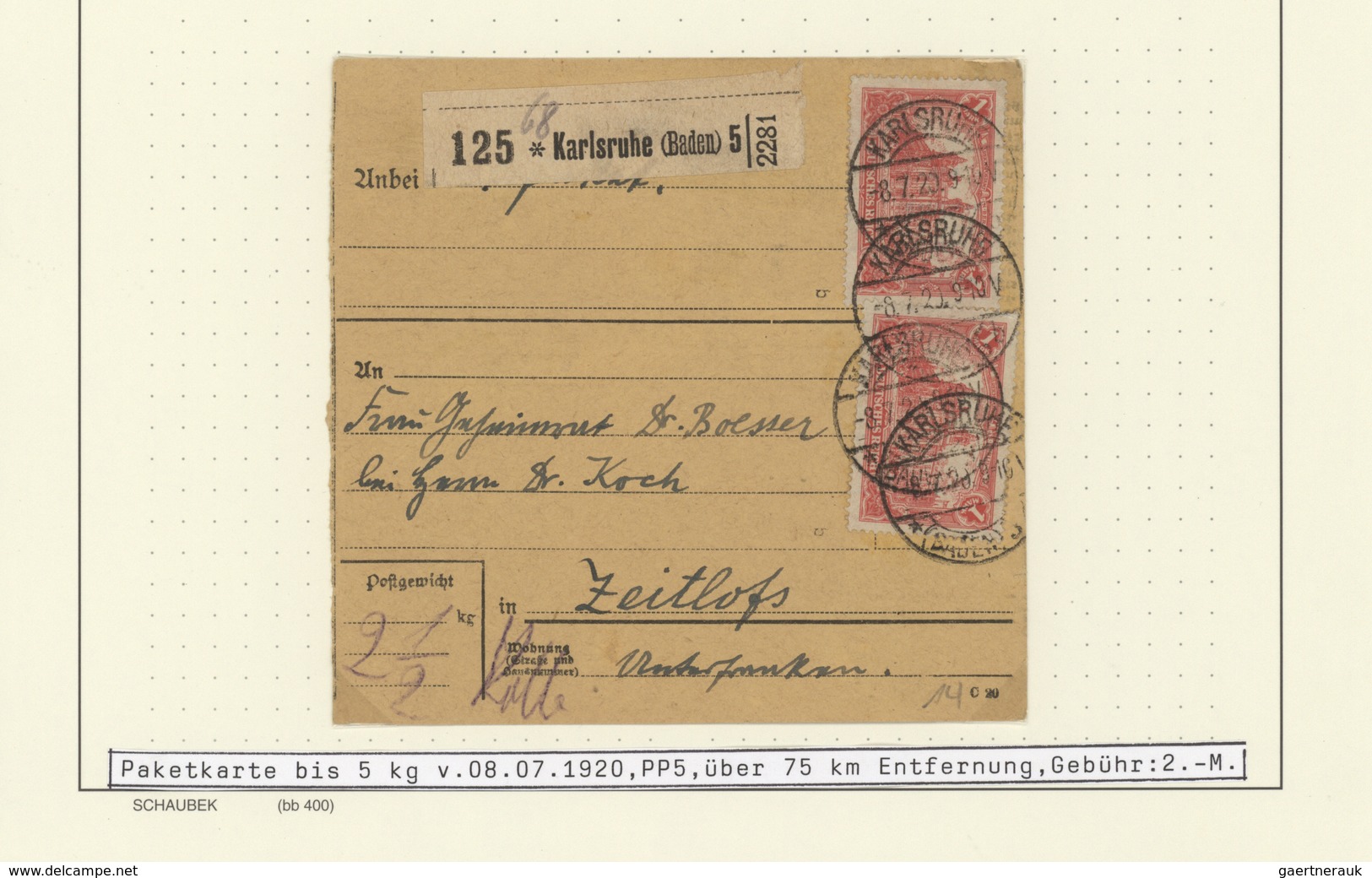 Deutsches Reich: 1878/1922, Umfassende Und Vielseitige Sammlung Von Ca. 290 Briefen Und Karten, Saub - Collections