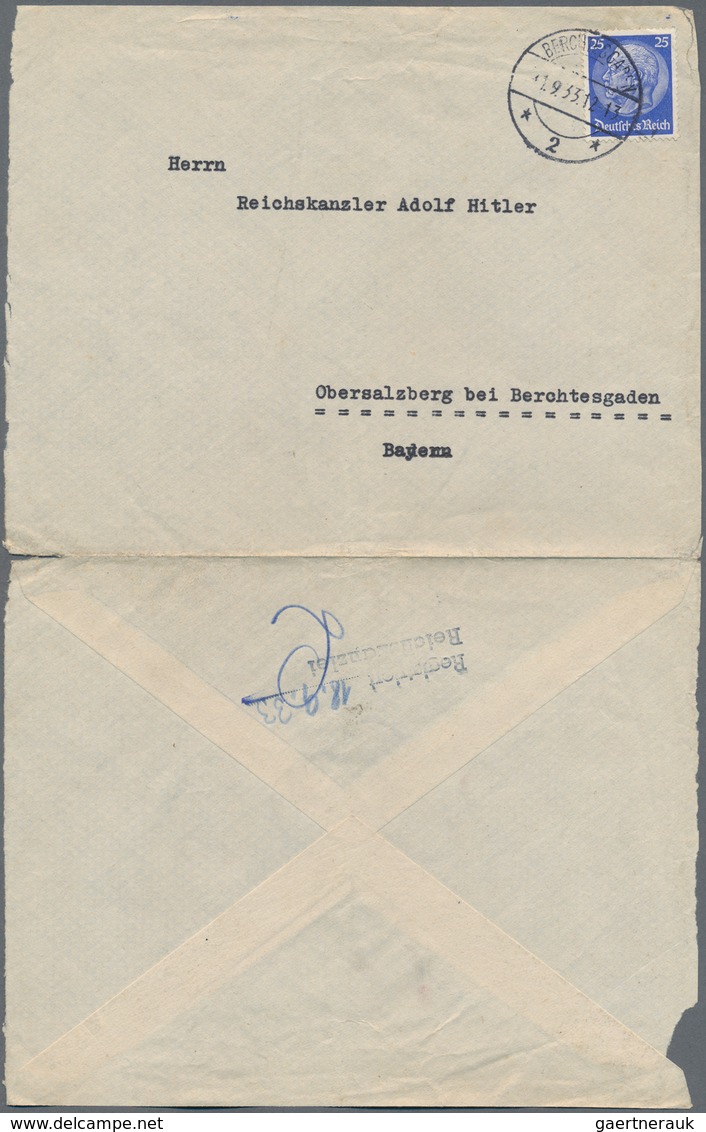 Deutsches Reich: 1886/1942, vielseitige Partie von an Politiker adressierte Post (u.a. Bismarck, Hit