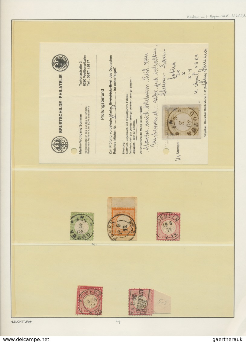 Deutsches Reich - Brustschild: 1872/74, BRUSTSCHILD-Spezialsammlung STARK DEZENTIERTE MARKEN Und RAN - Collections