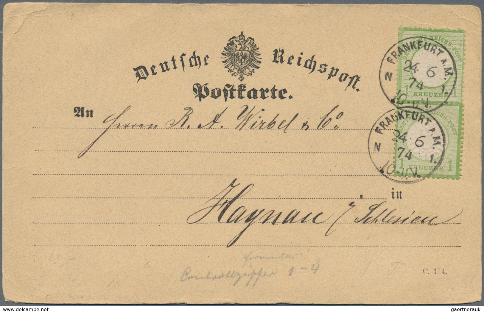 Deutsches Reich - Brustschild: ab ca. 1872, herrlicher Posten von rund 180 Belegen mit imposanten Fr