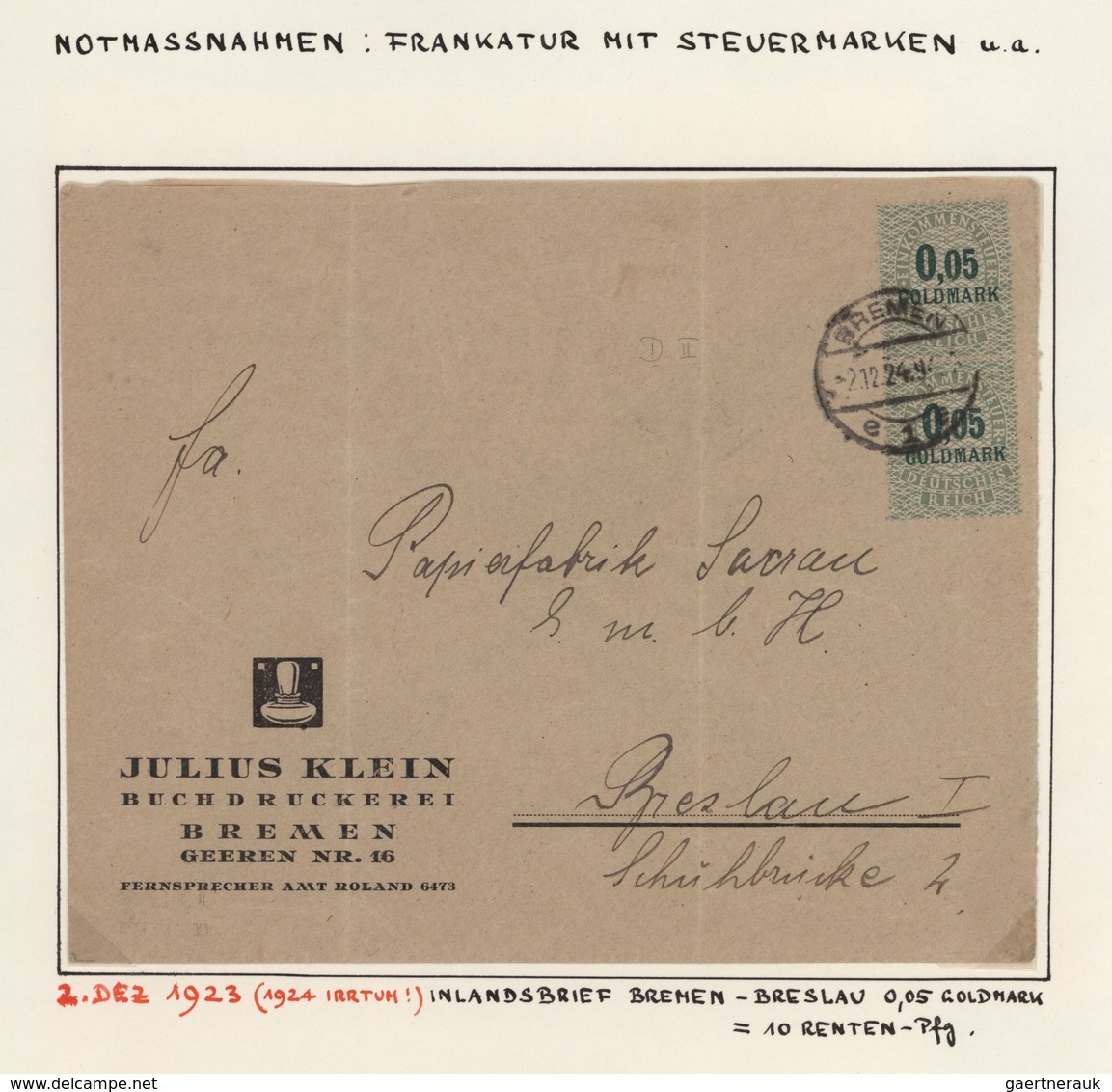 Deutsches Reich - Inflation: 1919/1923, Lebhafte Und Intensiv Geführte Spezialsammlung Der Inflation - Collezioni