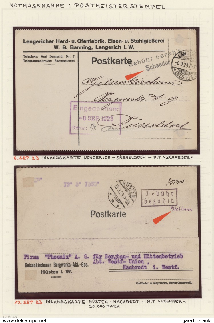 Deutsches Reich - Inflation: 1919/1923, Lebhafte Und Intensiv Geführte Spezialsammlung Der Inflation - Collections