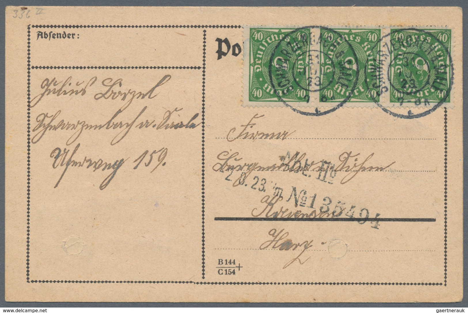 Deutsches Reich - Inflation: 1919/1923, Vielseitiger Bestand Von Ca. 780 Briefen Und Karten In Guter - Collezioni