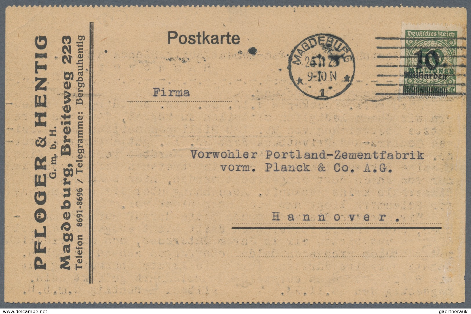 Deutsches Reich - Inflation: 1919/1923, vielseitiger Bestand von ca. 780 Briefen und Karten in guter