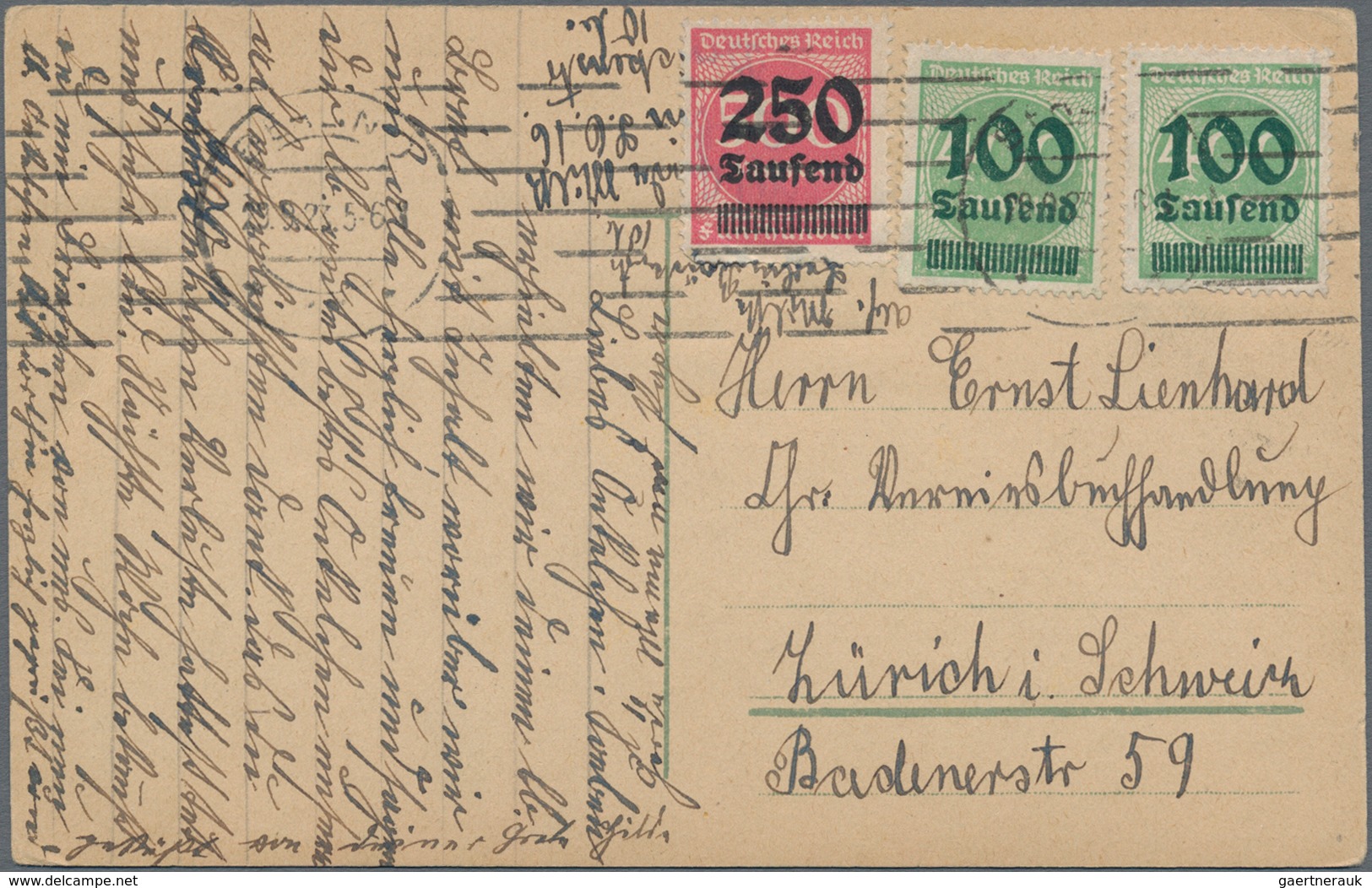 Deutsches Reich - Inflation: 1919-1923, Ca. 200 Briefe Und Karten, Dabei Bessere Frankaturen, Einsch - Collections