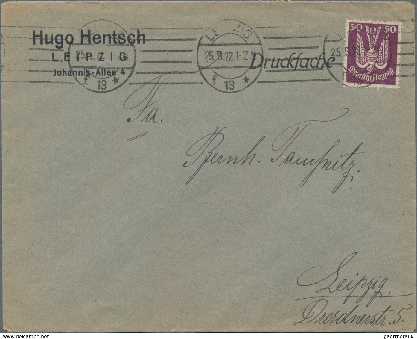 Deutsches Reich - Inflation: 1919-1923, ca. 200 Briefe und Karten, dabei bessere Frankaturen, Einsch