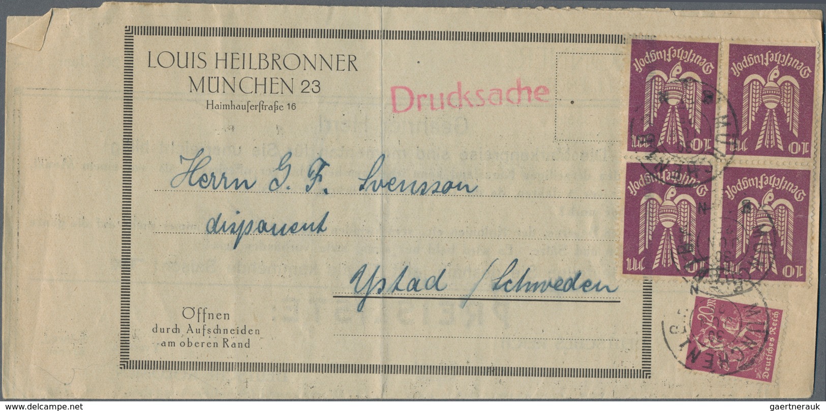 Deutsches Reich - Inflation: 1919-1923: Inflation, Prall Gefüllte Große Schachtel Mit Enormer Vielfa - Collezioni