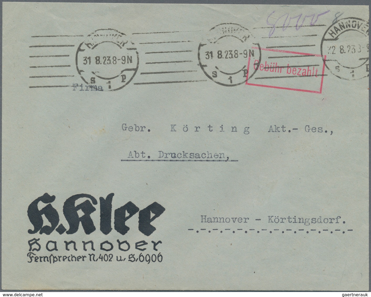 Deutsches Reich - Inflation: 1921/1923, Lot Von 14 Briefen Und Karten, Dabei Massen- Und Treppenfran - Collections