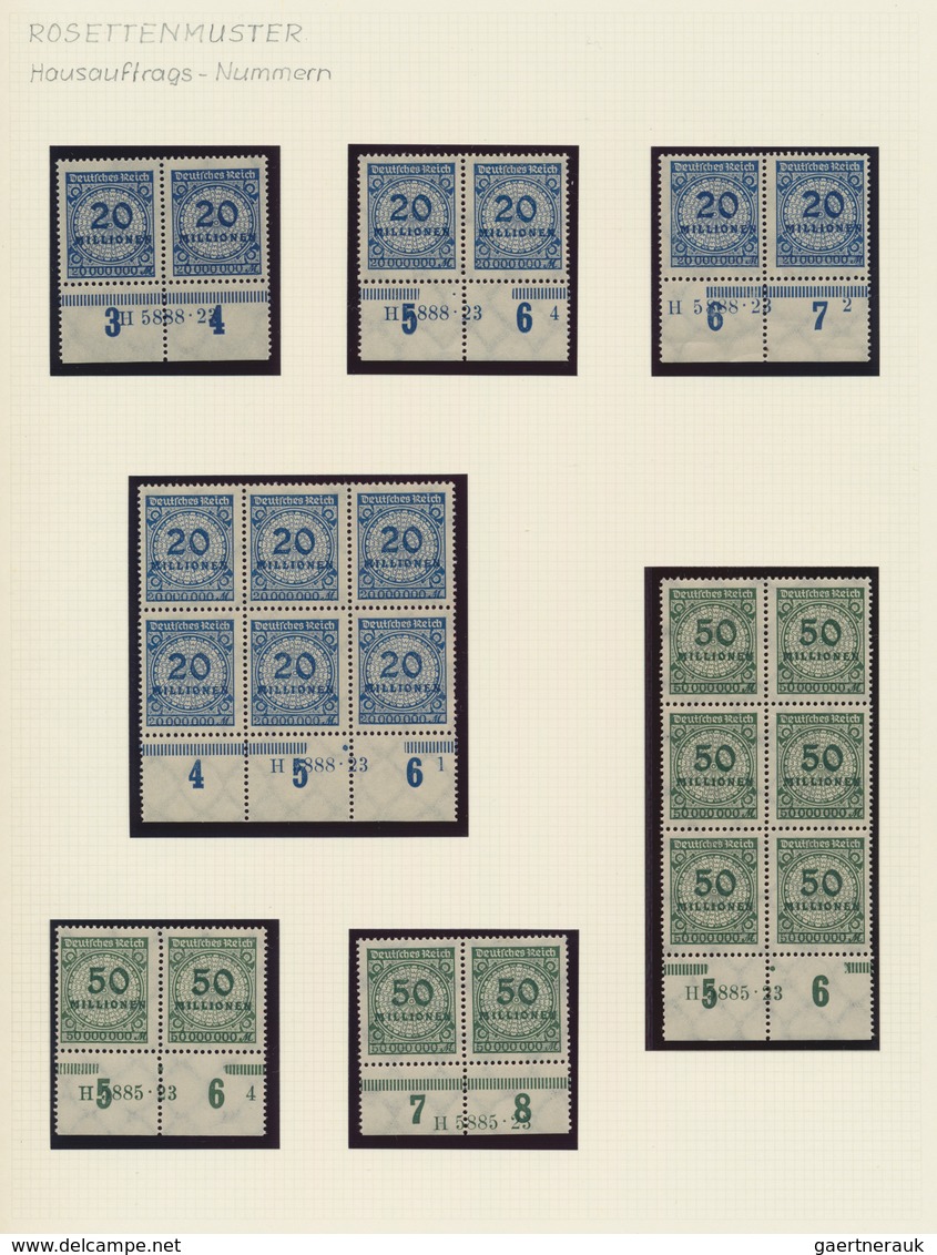 Deutsches Reich - Inflation: 1923, Hochinflation, umfangreiche postfrische Spezialsammlung von fast
