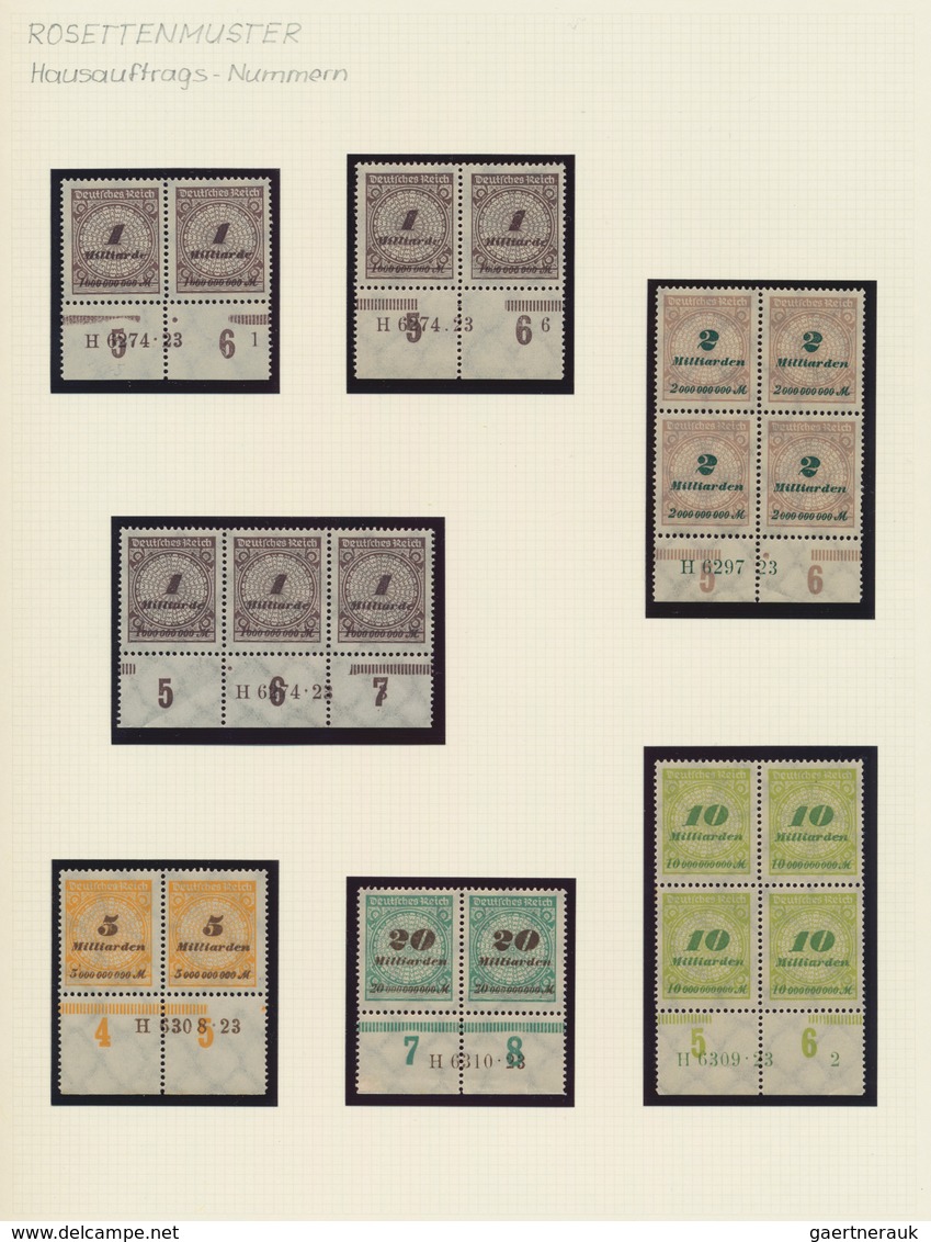 Deutsches Reich - Inflation: 1923, Hochinflation, umfangreiche postfrische Spezialsammlung von fast