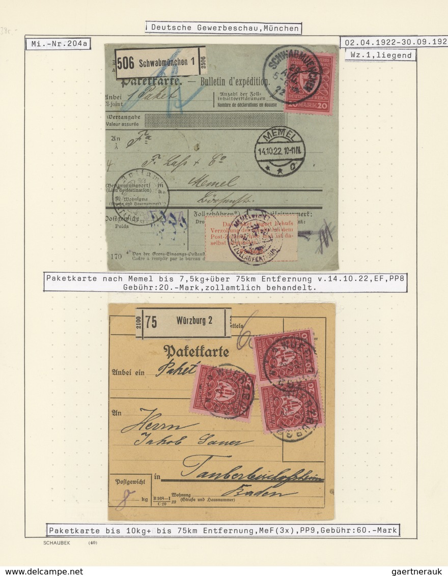Deutsches Reich - Inflation: 1923, Vielseitige Sammlung Von Ca. 300 Briefen Und Karten, Sauber Auf B - Collections