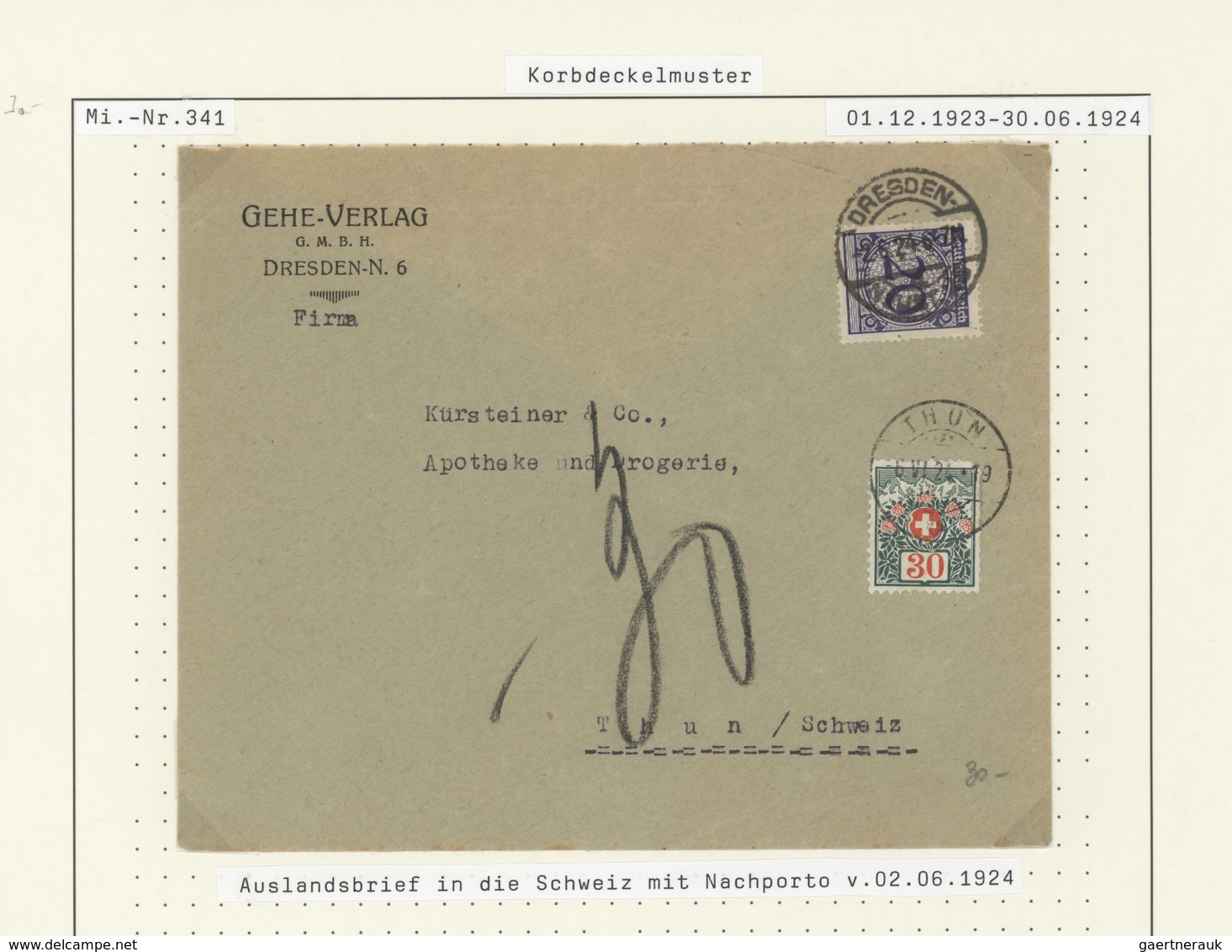 Deutsches Reich - Weimar: 1924/1932, Sammlung Von Ca. 100 Briefen Und Karten, Dabei Verwendungsforme - Collections