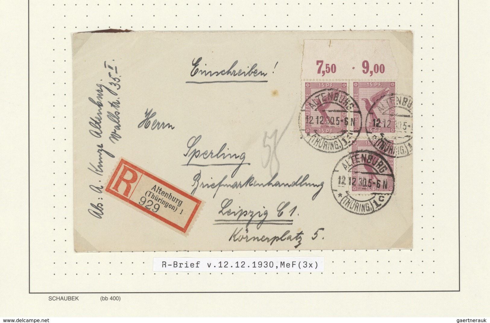 Deutsches Reich - Weimar: 1924/1932, Sammlung Von Ca. 100 Briefen Und Karten, Dabei Verwendungsforme - Sammlungen
