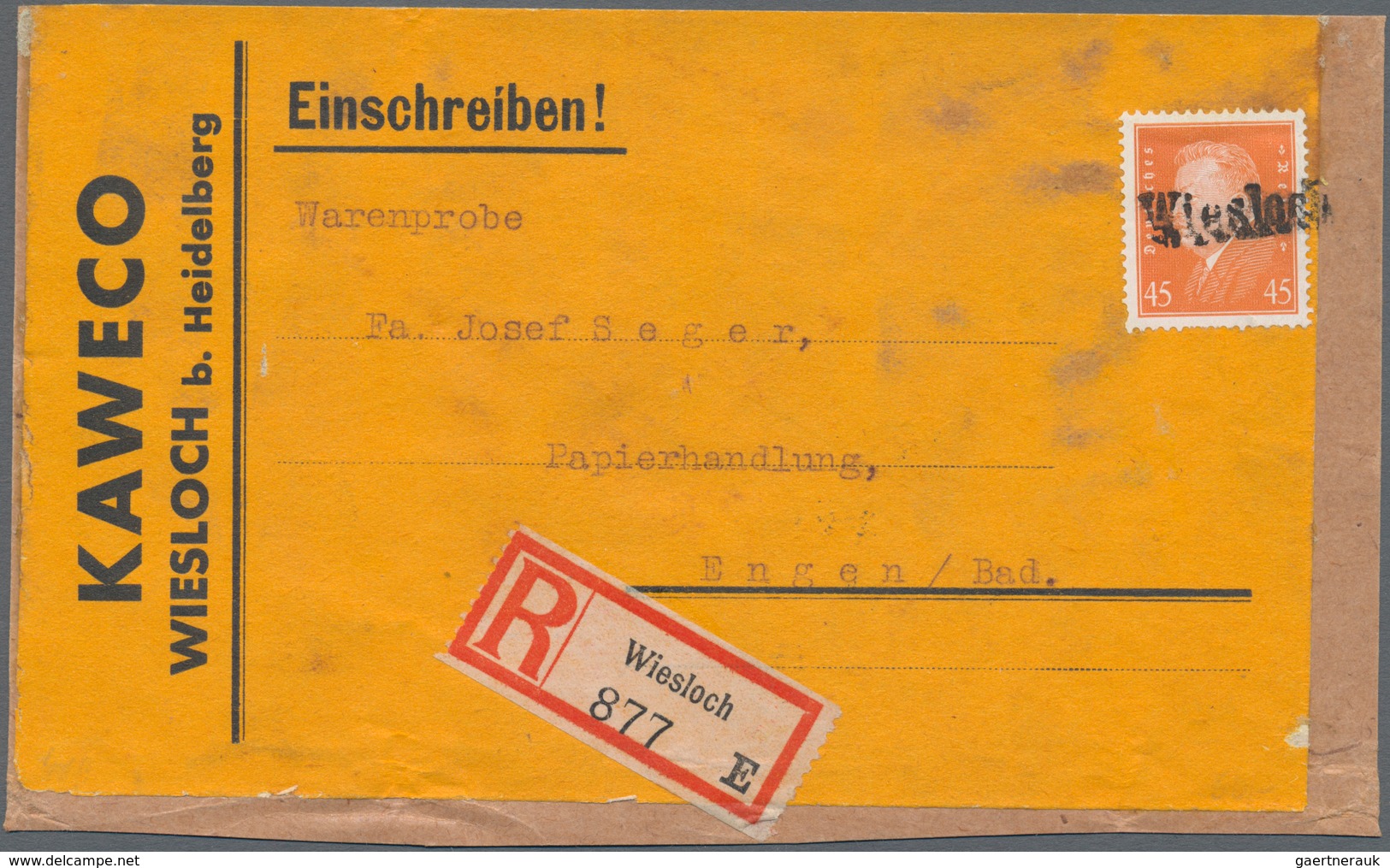 Deutsches Reich - 3. Reich: 1923/1932, EINSCHREIBE-POST, Gehaltvoller Sammlungsbestand Mit über 50 B - Other & Unclassified
