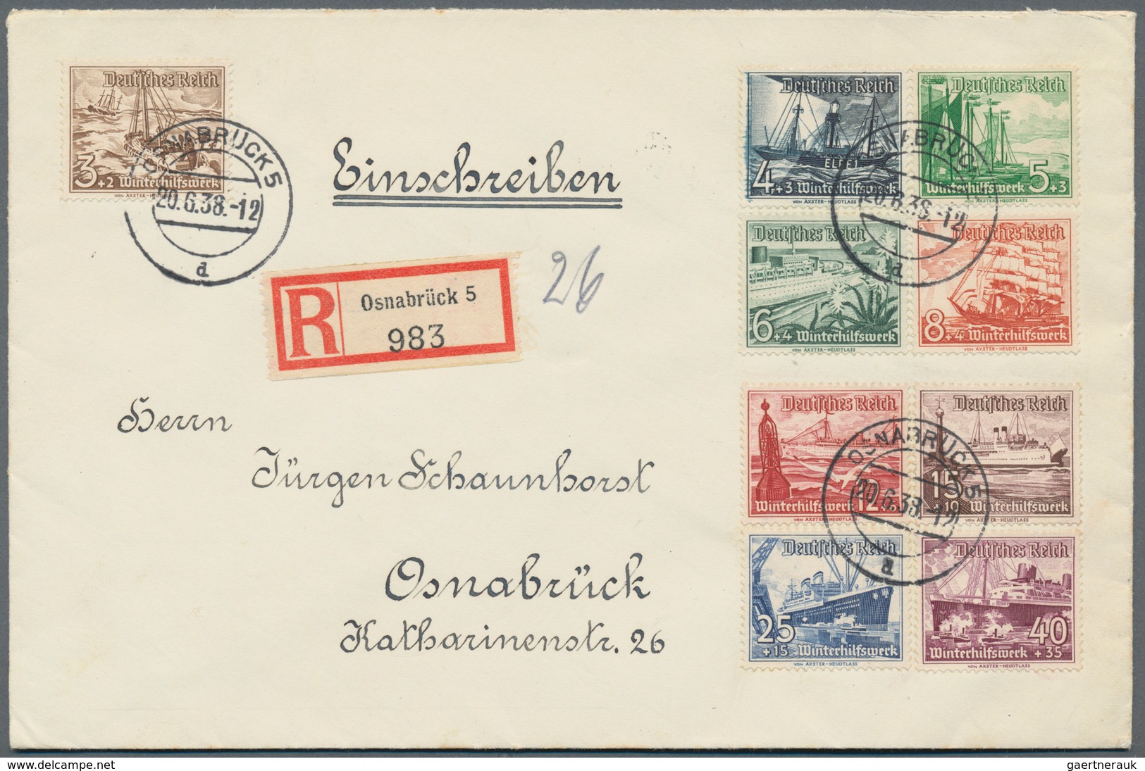 Deutsches Reich - 3. Reich: 1927/1939, Partie Von 22 Briefen Und Karten, Meist Schiffspost Bzw. Fran - Other & Unclassified