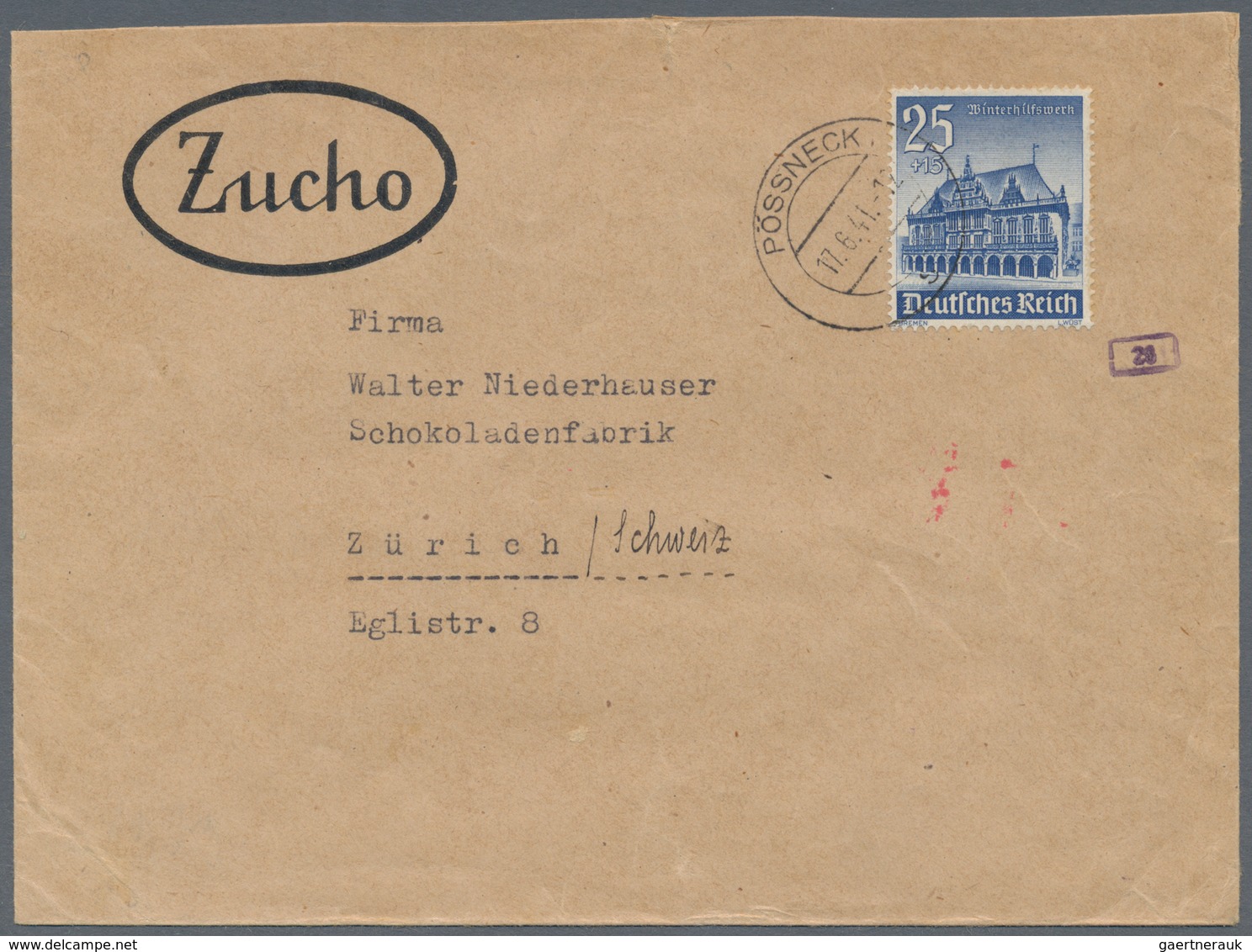 Deutsches Reich - 3. Reich: 1933/1945, umfassende Sammlung von ca. 1.250 Briefen und Karten, augensc