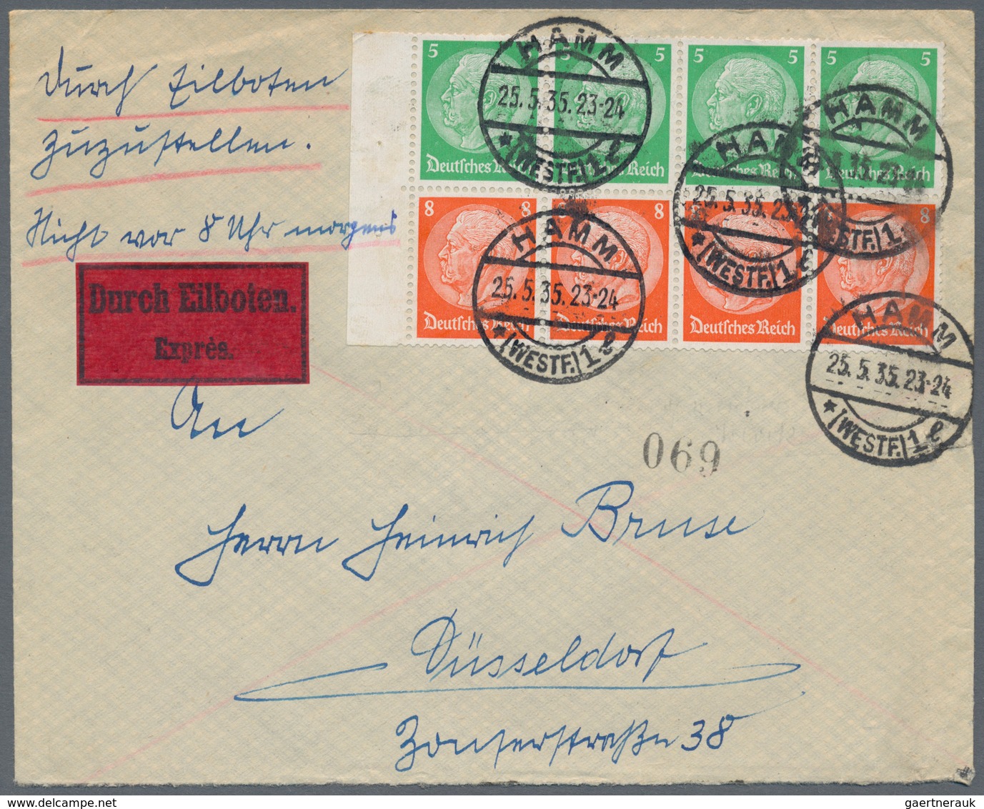 Deutsches Reich - 3. Reich: 1933/1945, umfassende Sammlung von ca. 1.250 Briefen und Karten, augensc