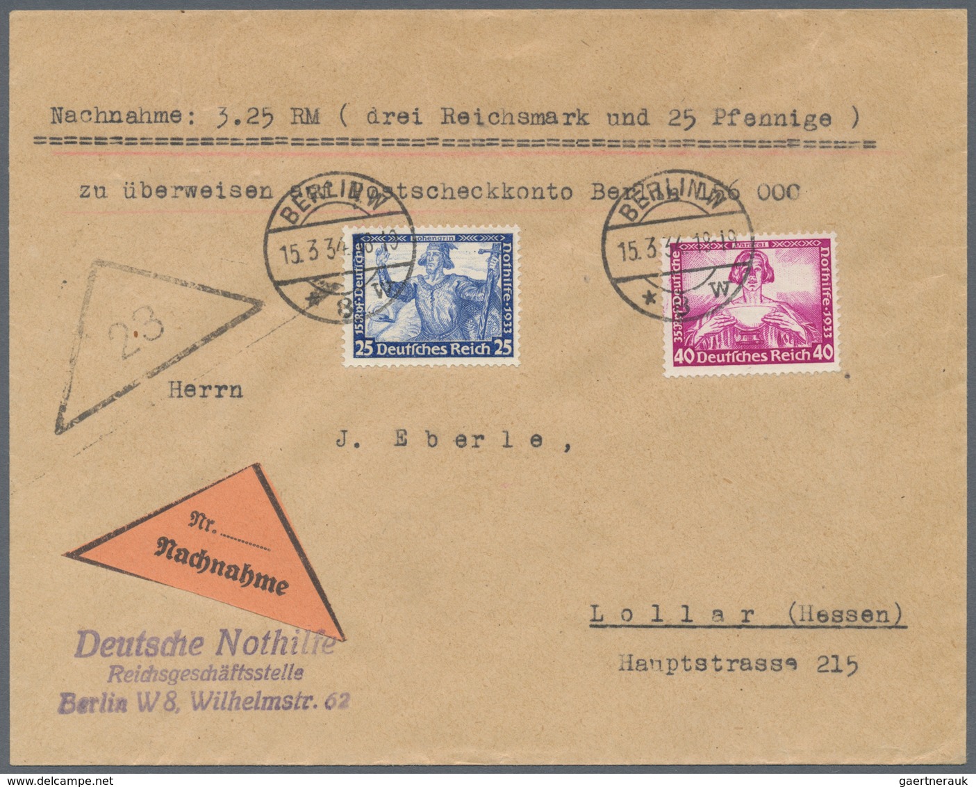 Deutsches Reich - 3. Reich: 1933/1945, umfassende Sammlung von ca. 1.250 Briefen und Karten, augensc