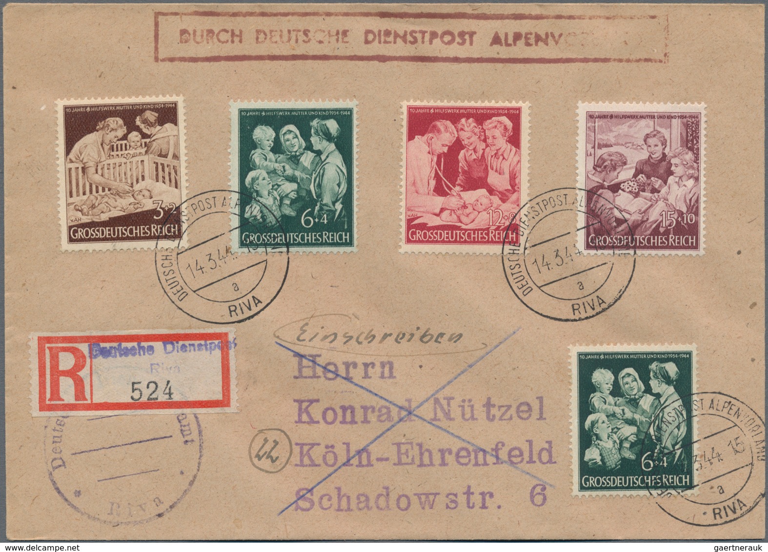 Deutsches Reich - 3. Reich: 1933-1945, ca. 350 Briefe, Karten, Paketkarten, Ganzsachen und Postkarte