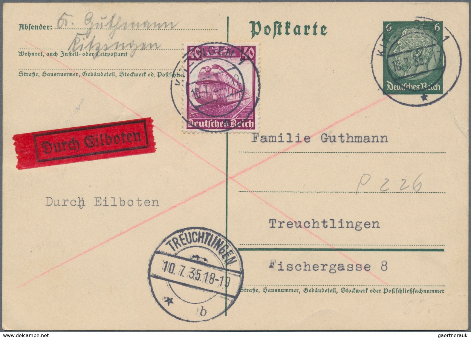 Deutsches Reich - 3. Reich: 1933-1945, ca. 350 Briefe, Karten, Paketkarten, Ganzsachen und Postkarte