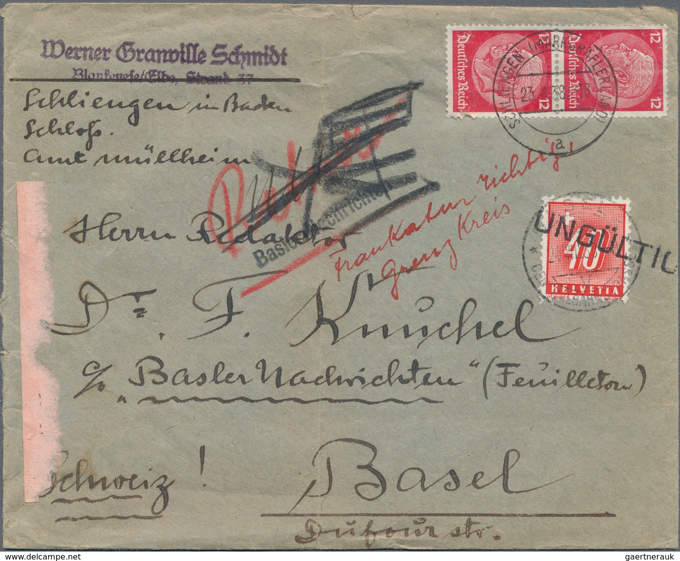 Deutsches Reich - 3. Reich: 1933-1945, ca. 350 Briefe, Karten, Paketkarten, Ganzsachen und Postkarte