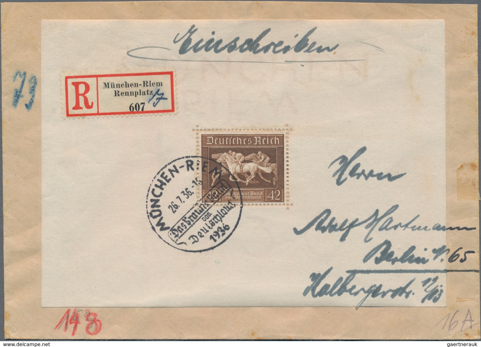 Deutsches Reich - 3. Reich: 1933-1945, ca. 350 Briefe, Karten, Paketkarten, Ganzsachen und Postkarte