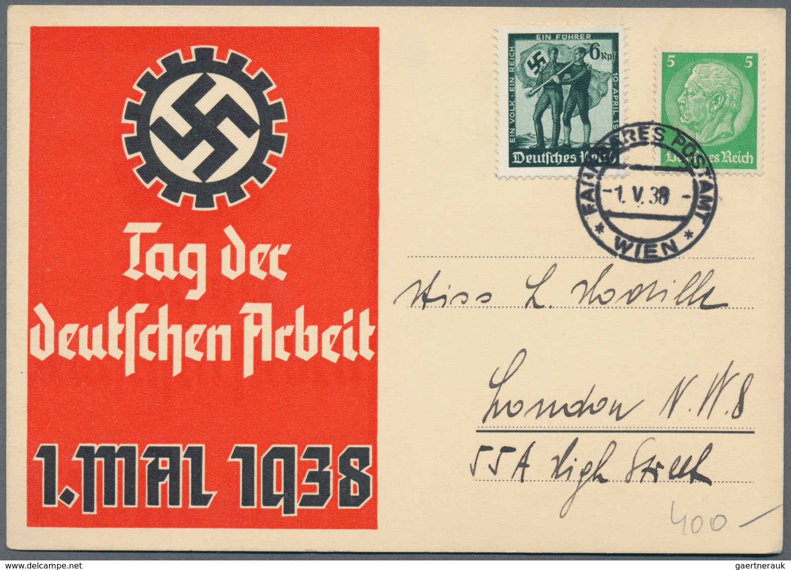 Deutsches Reich - 3. Reich: 1934/1944, Nette Partie Von Ca. 60 Briefen Und Karten, Dabei Wagner-Fran - Sonstige & Ohne Zuordnung