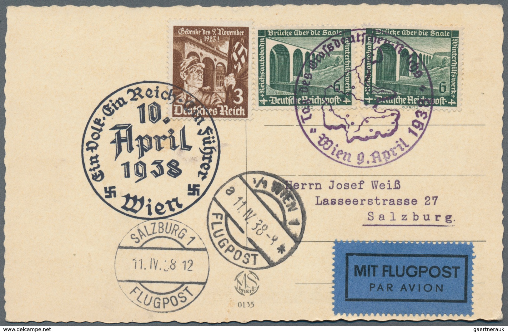 Deutsches Reich - 3. Reich: 1934/1944, nette Partie von ca. 60 Briefen und Karten, dabei Wagner-Fran