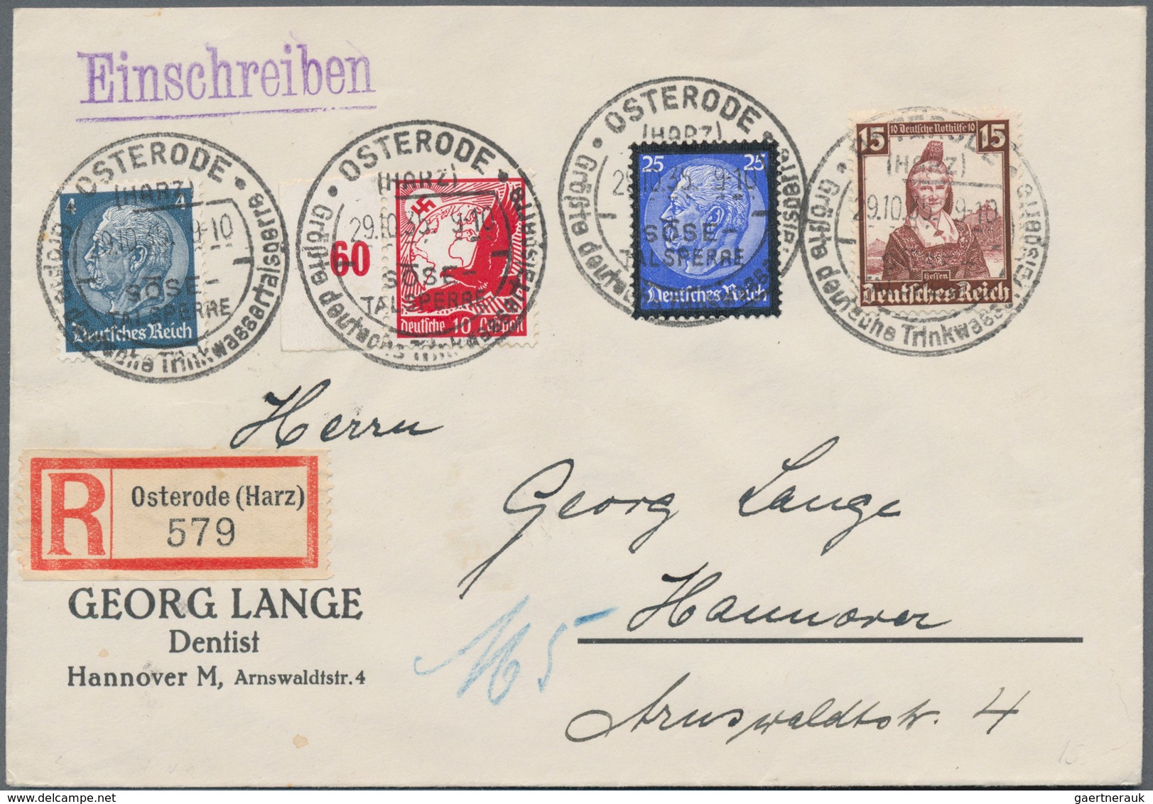 Deutsches Reich - 3. Reich: 1934/1944, Vielseitige Partie Von über 200 Briefen Und Karten, Dabei Att - Autres & Non Classés