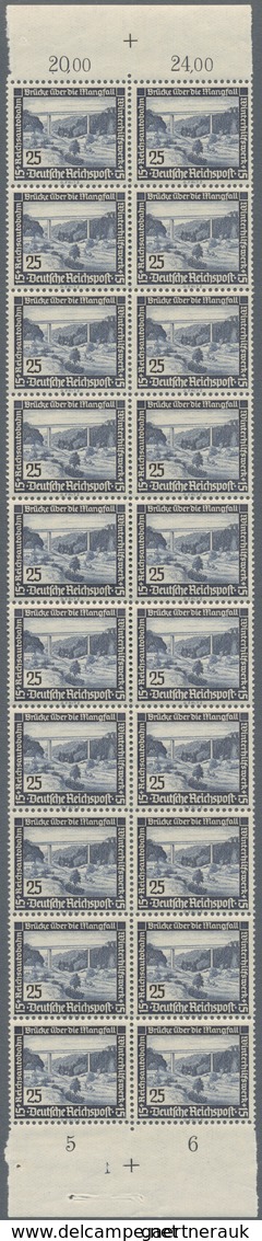 Deutsches Reich - 3. Reich: 1936, WHW, Unkompletter Satz In Bogenteilen, Hauptwerte Vielfach, Mi. Ca - Altri & Non Classificati