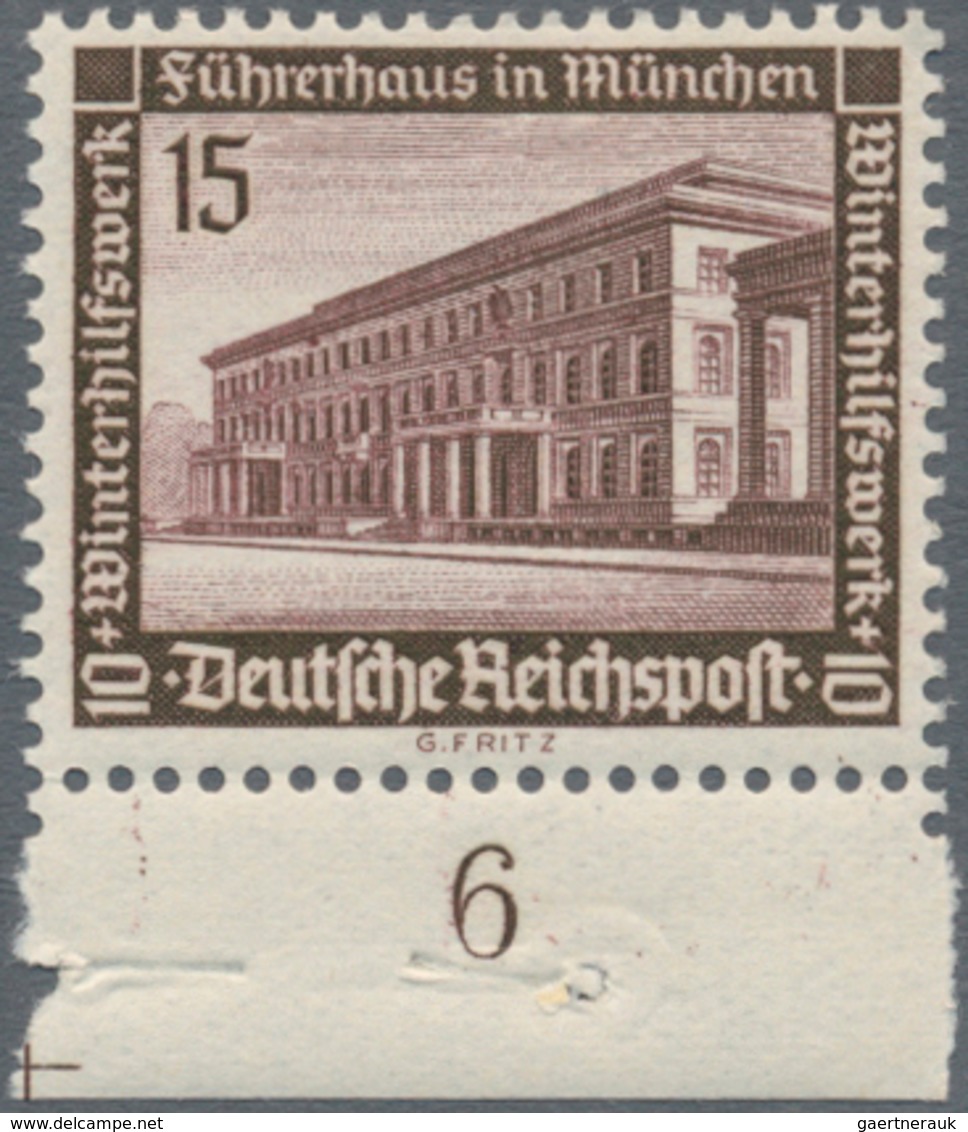 Deutsches Reich - 3. Reich: 1936, WHW, unkompletter Satz in Bogenteilen, Hauptwerte vielfach, Mi. ca