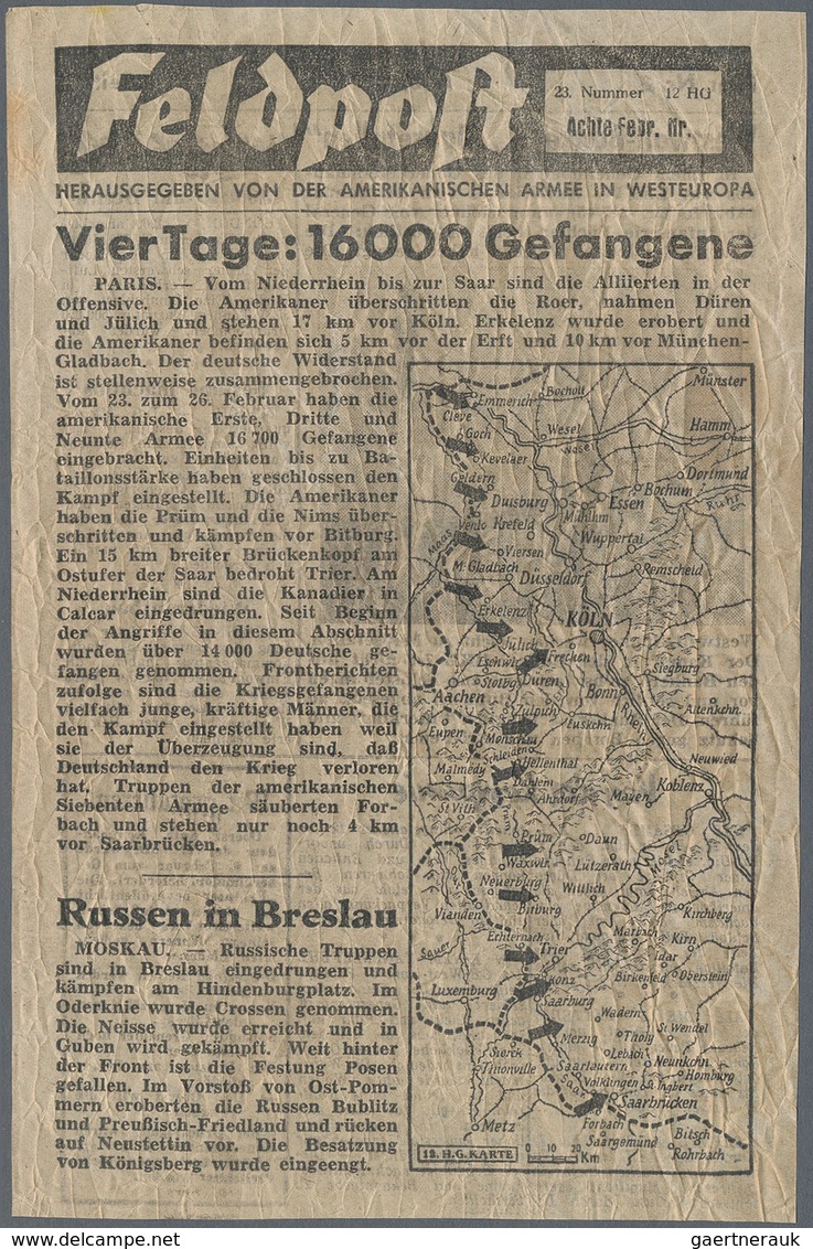 Deutsches Reich - 3. Reich: 1939/1945, Sammlungspartie Von Neun Propaganda-Flugblättern (siebenmal D - Autres & Non Classés